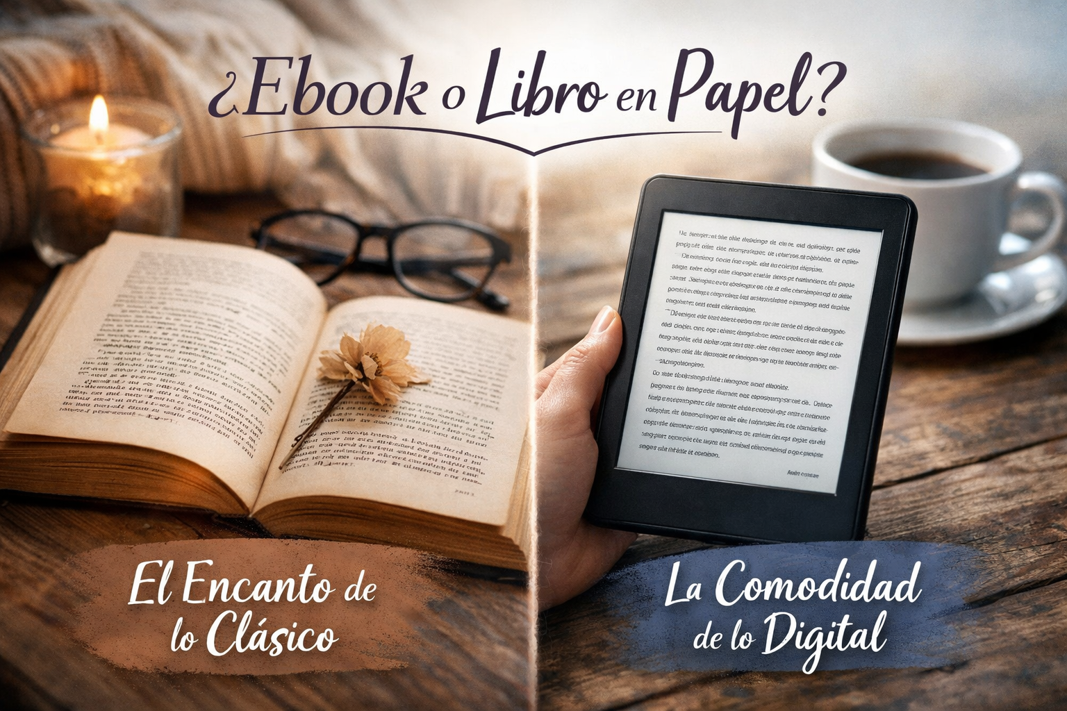 ¿Ebook o libro en papel? El eterno debate lector.